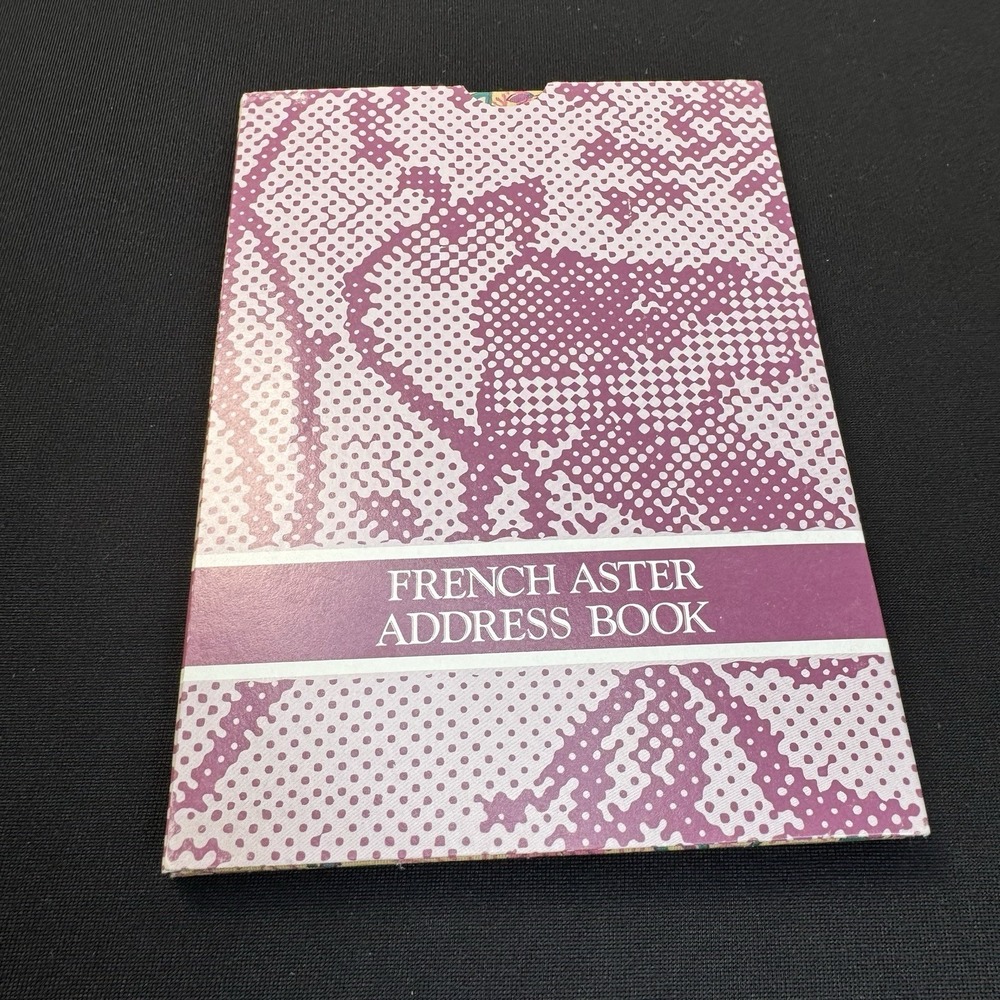 Vintage Avon French Aster Address Book 1986 NEW